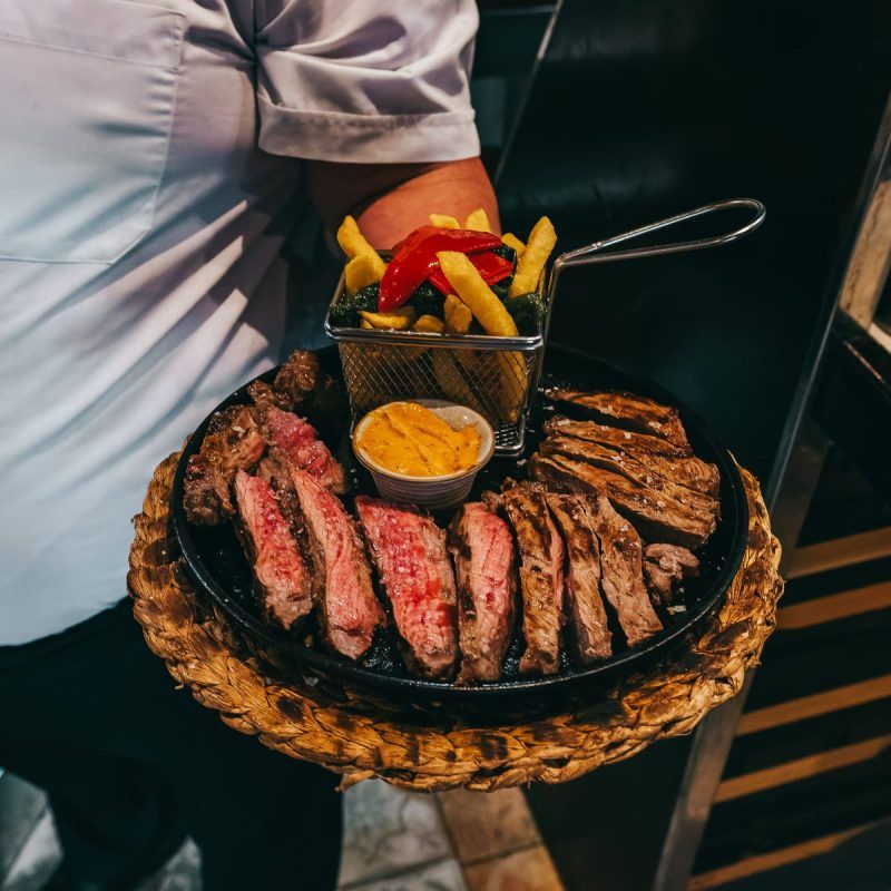 Imagen que muestra un chuletón.